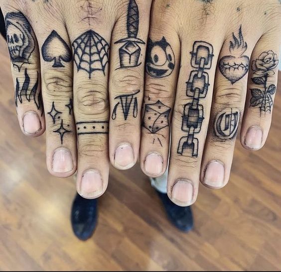 80 Super Awesome Finger Tattoos For Men  Tattoo Designs  TattoosBagcom