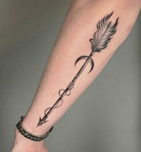 20 How to never forget direction with forearm arrow tattoo 8