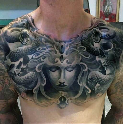 20 Magical medusa tattoos on chest