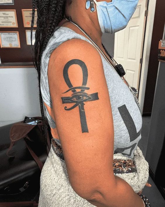 Ankh tattoo  Tattoos for black skin Ankh tattoo Tattoos for women