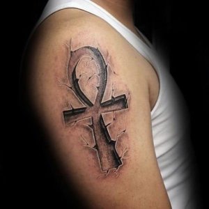 20 Mind blowing ankh tattoos the symbol of eternal life 8