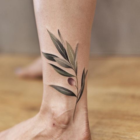 20 Olive branch tattoo ideas