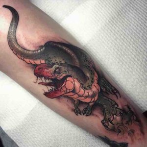 20 the most mind blowing dinosaur tattoos 9