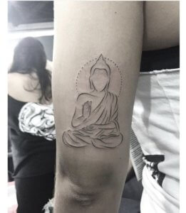 Are you curious to see wonderful but simple Budha tattoos 1