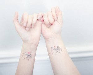 Best friend special pinky promise tattoo ideas 4