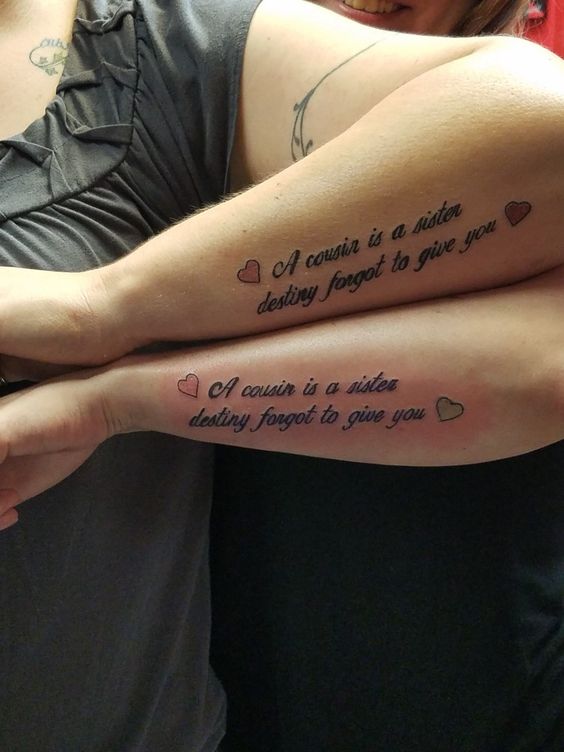 Cousin tattoos come in many different forms. Find out in 10 examples.