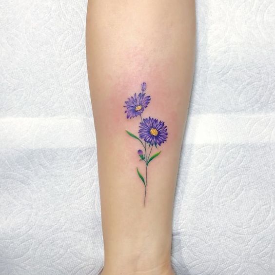30 Best Aster Flower Tattoo Ideas  Read This First