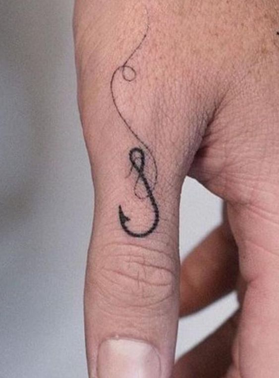 Get simple fish hook tattoo to actually ensure astonishing results