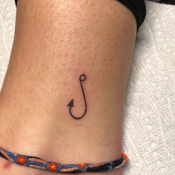 Get simple fish hook tattoo to actually ensure astonishing results