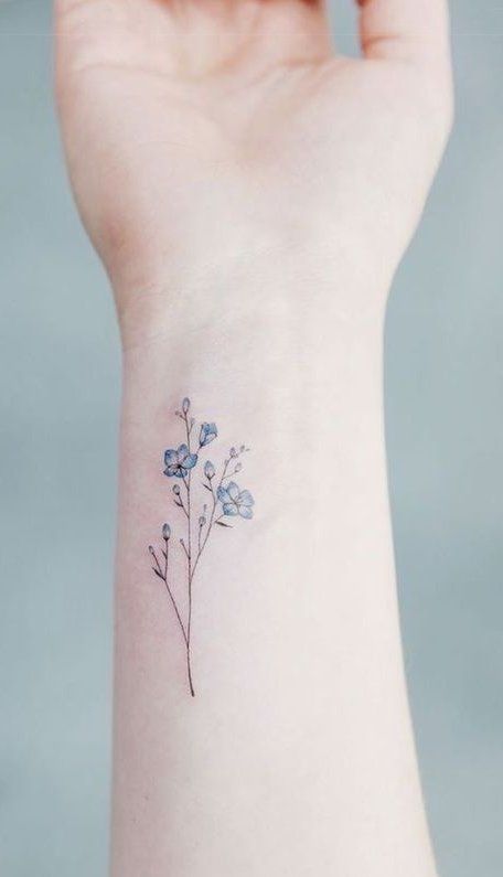 20 Gorgeous Larkspur July Birth Flower Tattoo Ideas