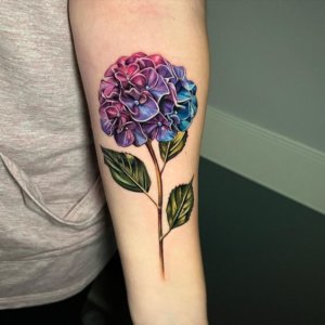 Hydrangea tattoo to unleash gratitude grace and beauty 2