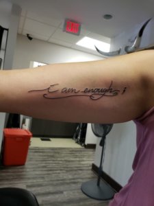 I am enough tattoo is for those who believe in themself no matter what 1