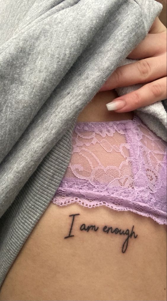 Buy I Am Enough Semicolon Temporary Tattoo Online in India  Etsy