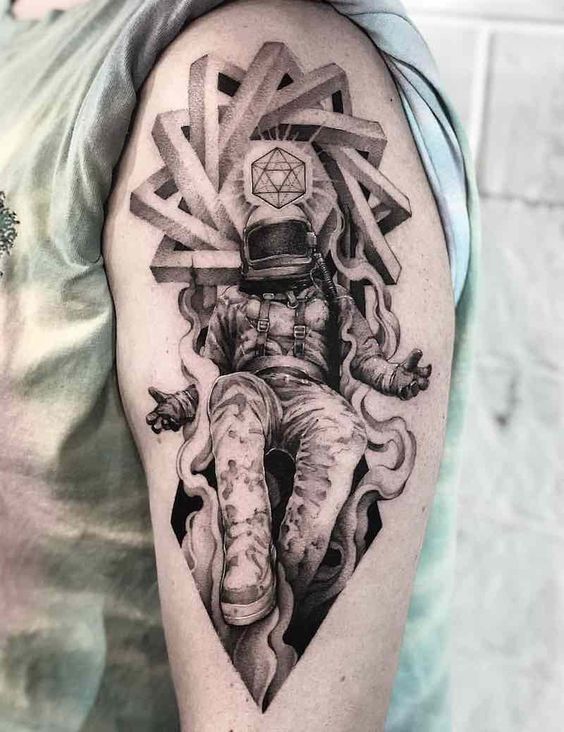 If your dream was to become astronaut, why not get an astronaut tattoo