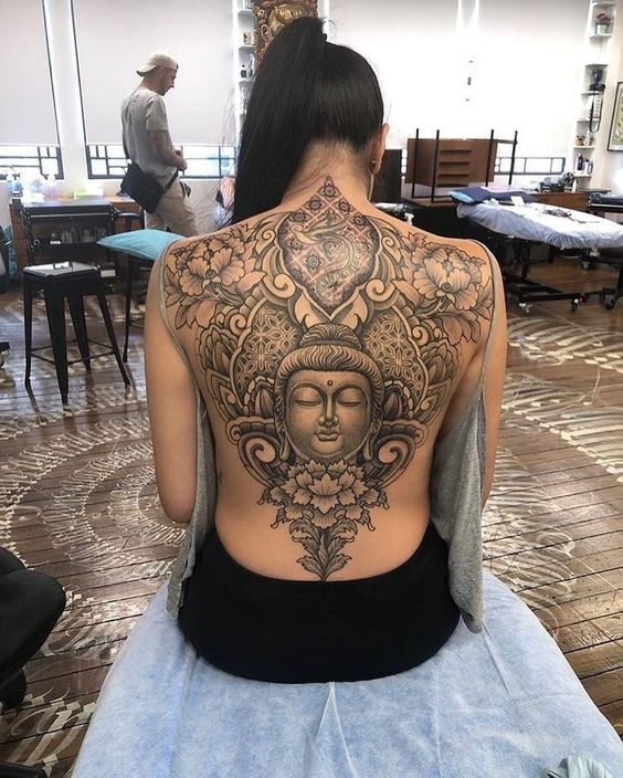 Alfa img  Showing gt Buddha Back Tattoo  Buddha tattoo Buddha tattoos  Tattoos