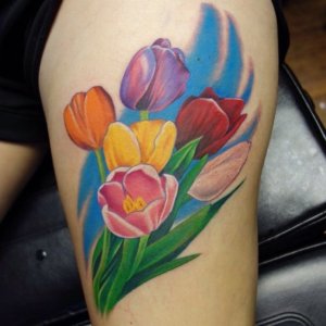 Magic of tulip tattoos in 15 images 2