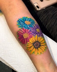 No mistake with aster flower tattoo symbol of faith love and wisdom 2