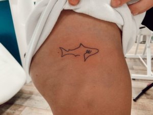 No mistake with simple shark tattoo 3