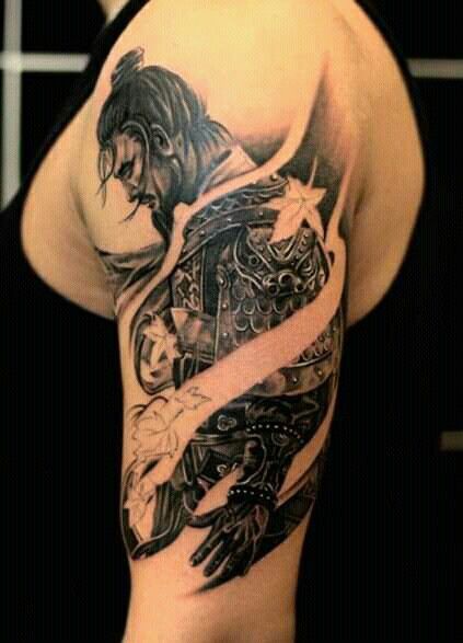 Samurai tattoos on your arm can be a real art