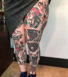 Sometimes the best you can do is to stick to tradition traditional full leg tattoos 2