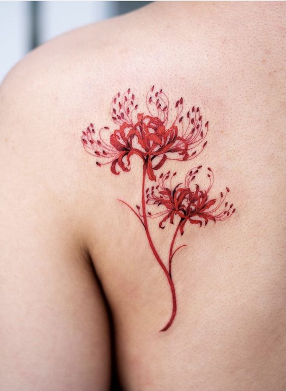 kyra on Twitter I got the spider lily from Tokyo Ghoul tattooed   httpstco1yRioNEl9V  X