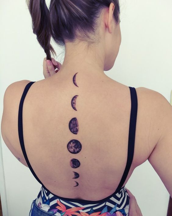 101 Best Moon Phases Spine Tattoo Ideas That Will Blow Your Mind  Outsons