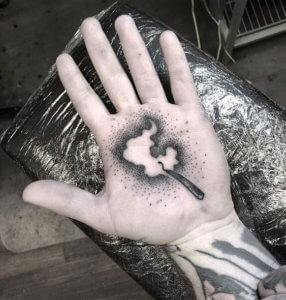 There are some best and astonishing ideas for palm tattoos 5