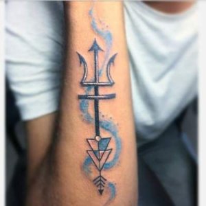 Unique trident Poseidon tattoos 1