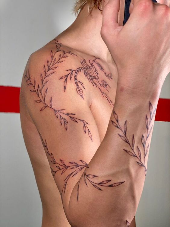 46 Fabulous Vine Tattoo On Arm  Tattoo Designs  TattoosBagcom