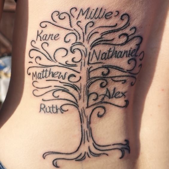 family tree tattoos
