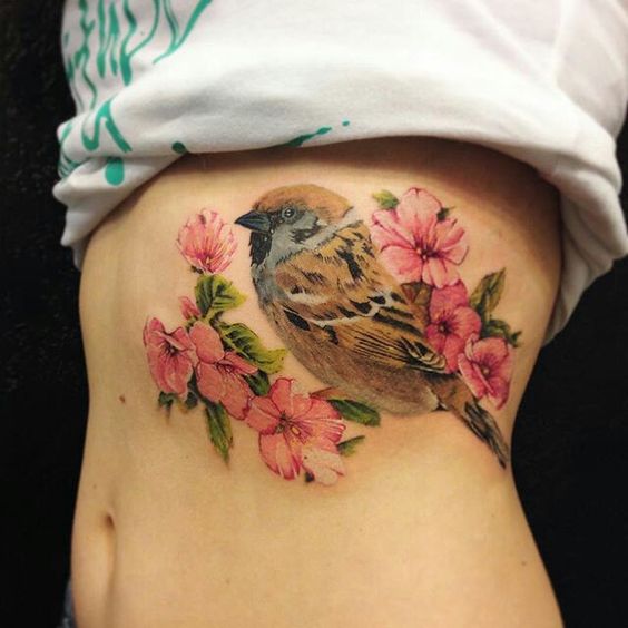Why not check these 10 adorable realistic sparrow tattoo ideas