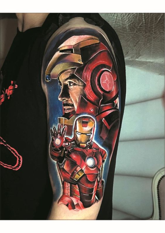 New Tattoo from the original Avengers  iron man black widow captain  america thor hulk hawkeye  Marvel tattoos Avengers tattoo Iron man  tattoo