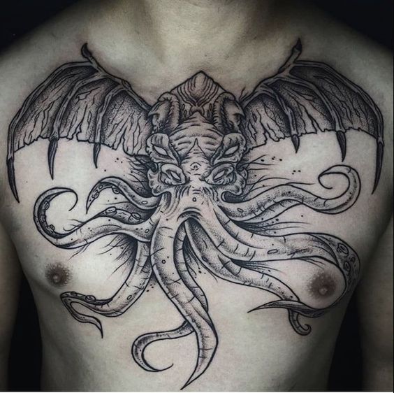 10 Mind-blowing tattoos of fictional cosmic entity - Cthulhu