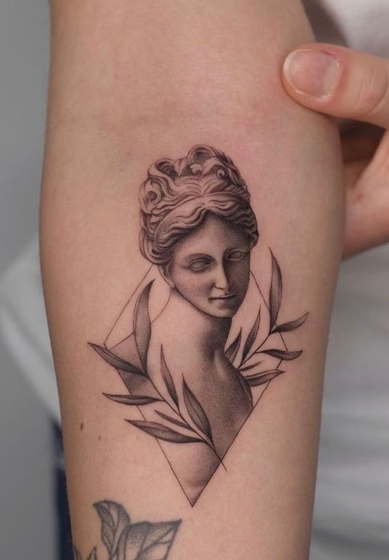 Meaning Behind forearm Aphrodite Tattoo 