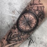 10 Perfect proposals of compass tattoo for men