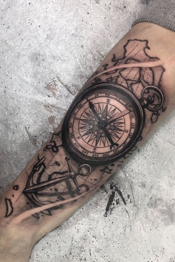 Navigate Your Journey: Explore the Meaning of Compass Tattoos