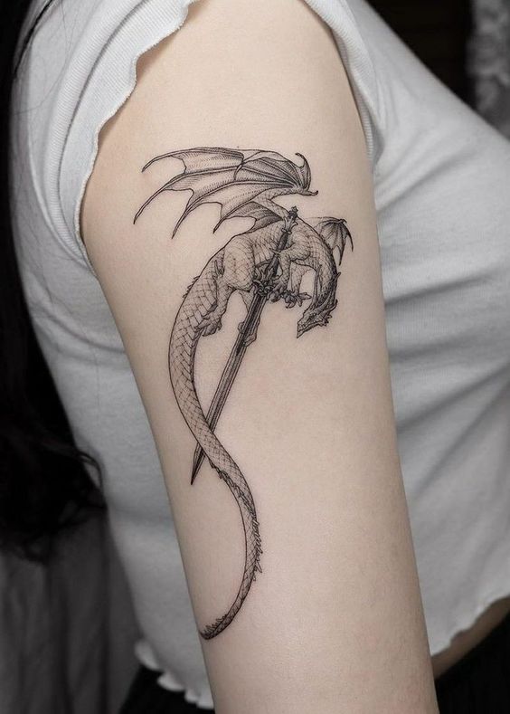 10 Reasons why sword dragon tattoos are so impressive