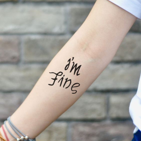 Meaning of ‘I’m Fine, Save Me’ Tattoo: Deciphering the Message