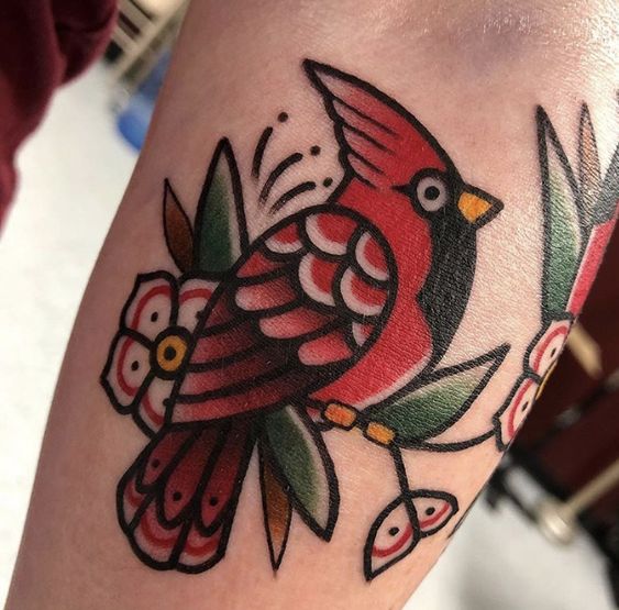 45 Beautiful Bird Tattoo Designs For Men and Women  Red bird tattoos Ink  tattoo Cardinal tattoos