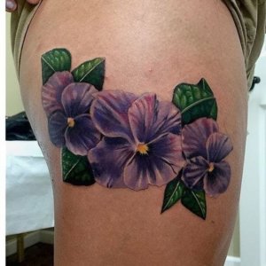 10 Timeless violet tattoos selected for you 6