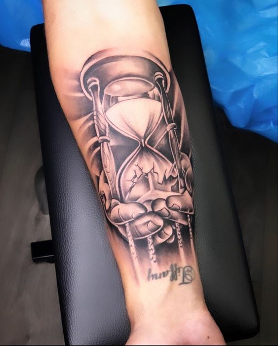 Hourglass Tattoos for Men  Ideas and Inspiration for Guys