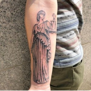 20 Best Lady Justice tattoos by our opinion 1