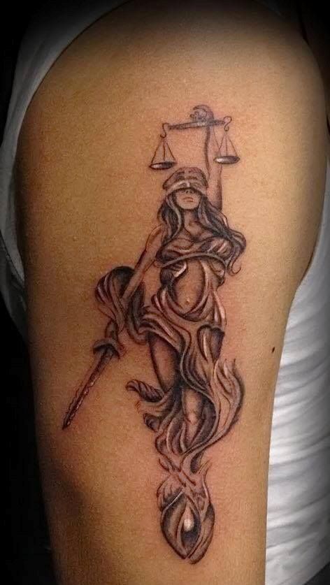 Lady Justice by tattooist yeontaan  Tattoogridnet