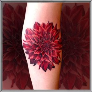 20 Best dahlia tattoos for nature fans 1