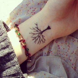 20 Simple tree tattoos for men and women 16