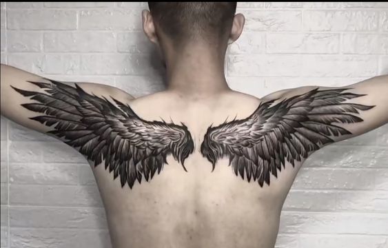 290+ Simple Angel Wing Tattoos Drawings Illustrations, Royalty-Free Vector  Graphics & Clip Art - iStock