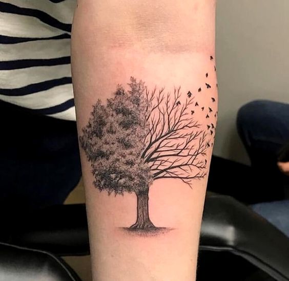 Awesome tree arm tattoos for any gender