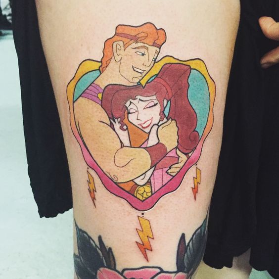 My lovely Disneys Hercules tattoo done by the wonderful Hector at Tru  Tattoo in Dallas Texas  rtattoos