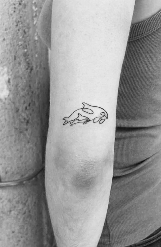 Orca Tattoo by Larissa Long