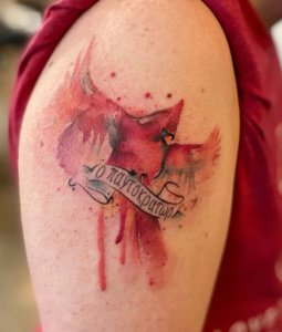 Discover the beauty of watercolor cardinal in 10 tattoos 1